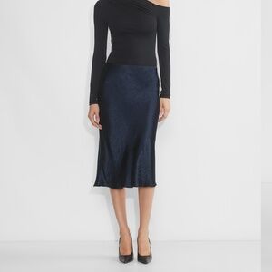 Babaton satin slip skirt